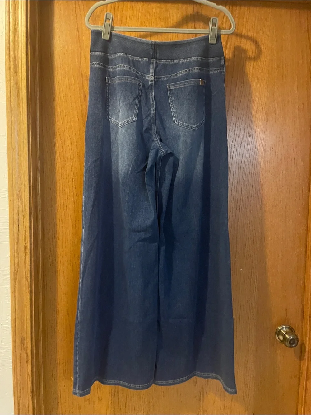 Wide Leg Women’s Jeans in Dark Blue J20 - Picture 2 of 10